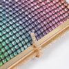 Rhinestone Party Clutch with Chain Strap – Black
