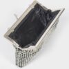 Rhinestone Party Clutch with Chain Strap – Black