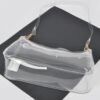 Glimmer Clear PVC Shoulder Bag with Gold Chain