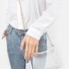 Glimmer Clear PVC Shoulder Bag with Gold Chain