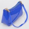 Glimmer Clear PVC Shoulder Bag with Gold Chain