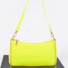 Glimmer Clear PVC Shoulder Bag with Gold Chain