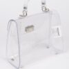 Transparent Single-Handle Clutch – PVC & Metal Details