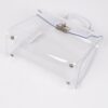 Transparent Single-Handle Clutch – PVC & Metal Details