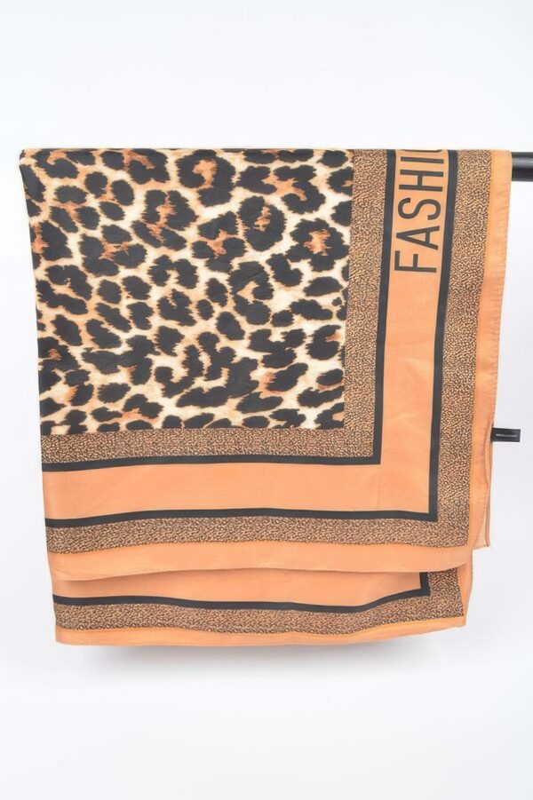 Leopard Print Bandana – Lightweight Square Scarf