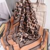 Leopard Print Bandana – Lightweight Square Scarf