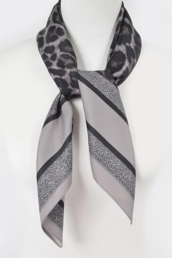Leopard Print Bandana – Lightweight Square Scarf