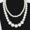 Double-Layer Faux Pearl Necklace – Classic White
