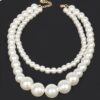 Double-Layer Faux Pearl Necklace – Classic White