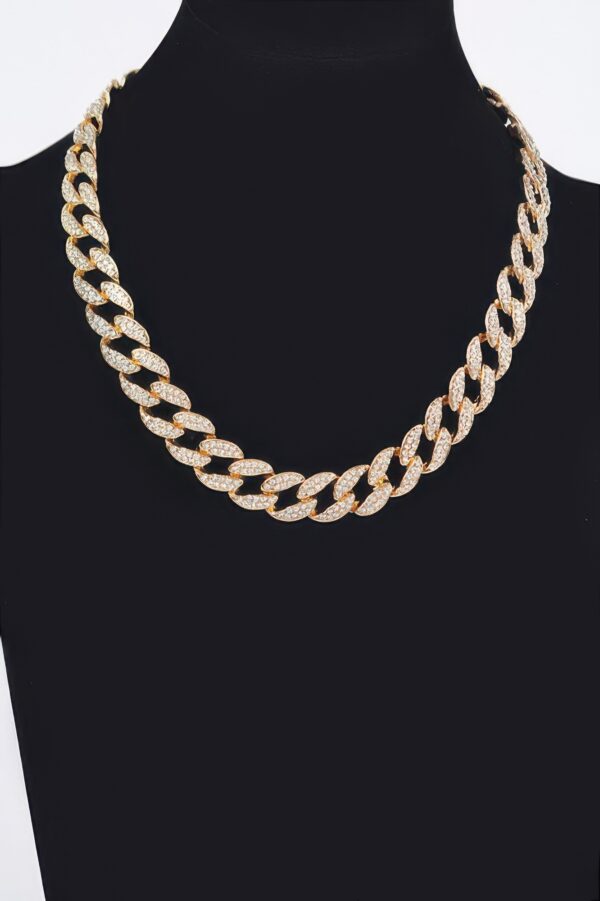 Hammered Silver-Tone Chain Necklace – 17″ Length