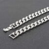 Hammered Silver-Tone Chain Necklace – 17″ Length
