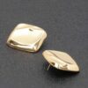Gold Plated Rectangle Earrings with Sterling Posts