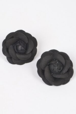 Oversized Sculptural Flower Stud Earrings
