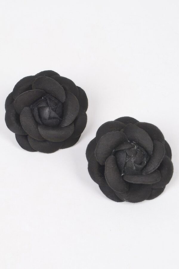 Oversized Sculptural Flower Stud Earrings