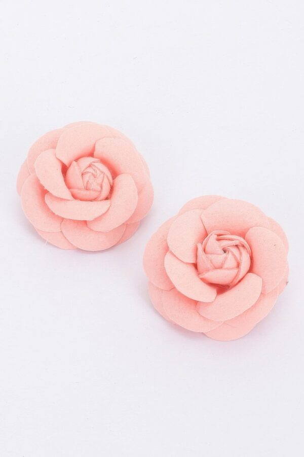Oversized Sculptural Flower Stud Earrings