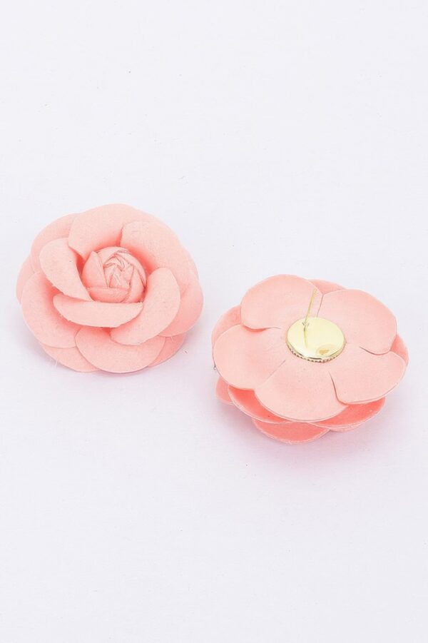 Oversized Sculptural Flower Stud Earrings