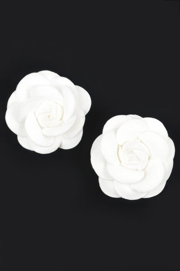 Oversized Sculptural Flower Stud Earrings