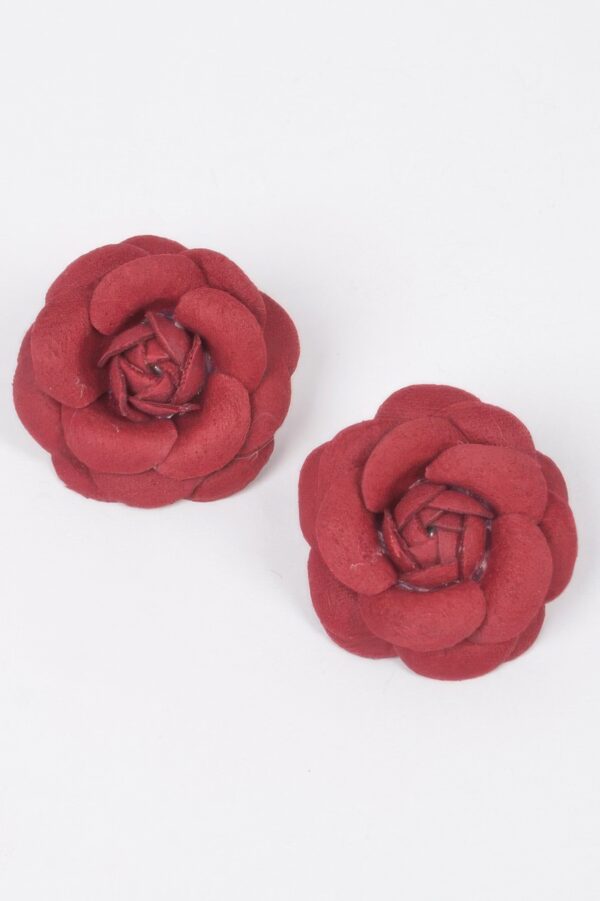 Oversized Sculptural Flower Stud Earrings