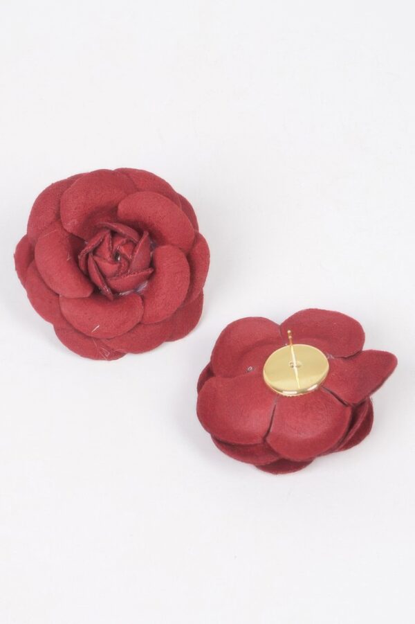 Oversized Sculptural Flower Stud Earrings