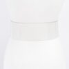 Clear PVC Belt with Vintage Round Metal Buckle – Plus Size