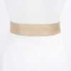 Pearl-Accent Metallic Stretch Plus-Size Belt