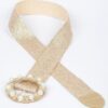 Pearl-Accent Metallic Stretch Plus-Size Belt