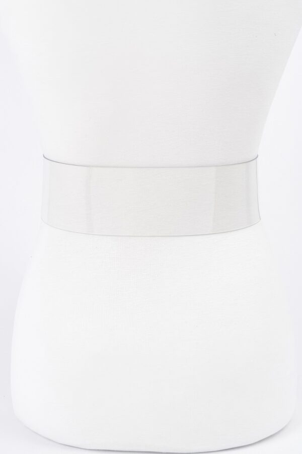 Clear PVC Belt with Rectangle Metal Buckle – Plus Size