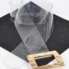 Clear PVC Belt with Rectangle Metal Buckle – Plus Size