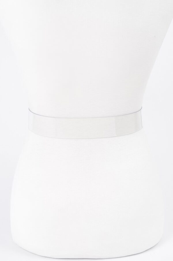 Plus-Size Clear PVC Belt with Heart Buckle