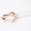 Plus-Size Clear PVC Belt with Heart Buckle