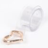Plus-Size Clear PVC Belt with Heart Buckle