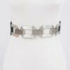 Faux Leather Plus-Size Belt with Multi-Metal Buckles