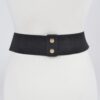 Faux Leather Plus-Size Belt with Multi-Metal Buckles