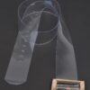 Oversized Transparent PVC Belt with Gold Buckle
