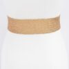 Wide Clear Belt with Oversized Square Buckle