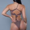 Ava One-Shoulder Strappy Bikini Set – Brazilian Cut