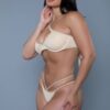 Ava One-Shoulder Strappy Bikini Set – Brazilian Cut