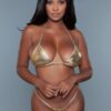 2224 Nova Metallic Triangle Bikini – String Thong