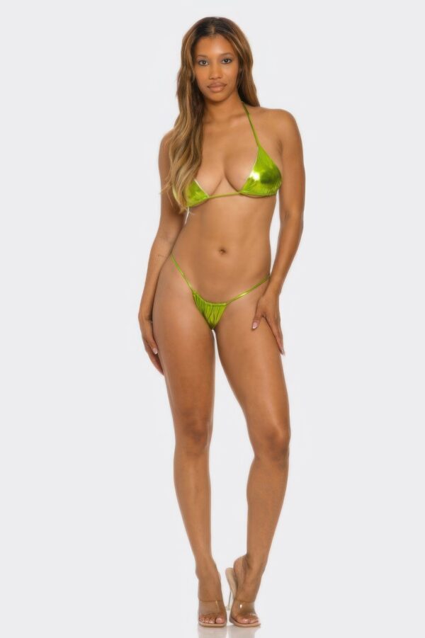 2224 Nova Metallic Triangle Bikini – String Thong