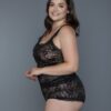 Melina Sheer Floral Lace Cami & Shorts Set