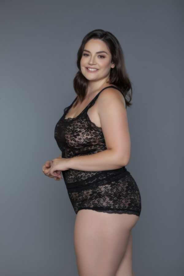 Melina Sheer Floral Lace Cami & Shorts Set