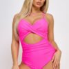 Marilyn Swimsuit – Wrap Sweetheart with Cut-Out Waist