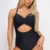 Marilyn Swimsuit – Wrap Sweetheart with Cut-Out Waist