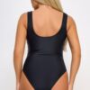 Valery Lace-Up Plunge Padded One-Piece Swimsuit