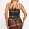 Ella Mini Dress – Rhinestone Lace, Strappy Keyhole