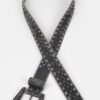 Studded Rhinestone Multi-Metal Belt – Black