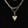 Be My Heart Gold-Tone Pendant Necklace with Faux Pearl