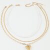 Be My Heart Gold-Tone Pendant Necklace with Faux Pearl