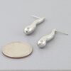 Shiny Bar Teardrop Earrings – Gold-Tone