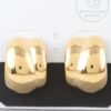 Wide Twist Hoop Earrings – Gold-Tone Twisted Hoops